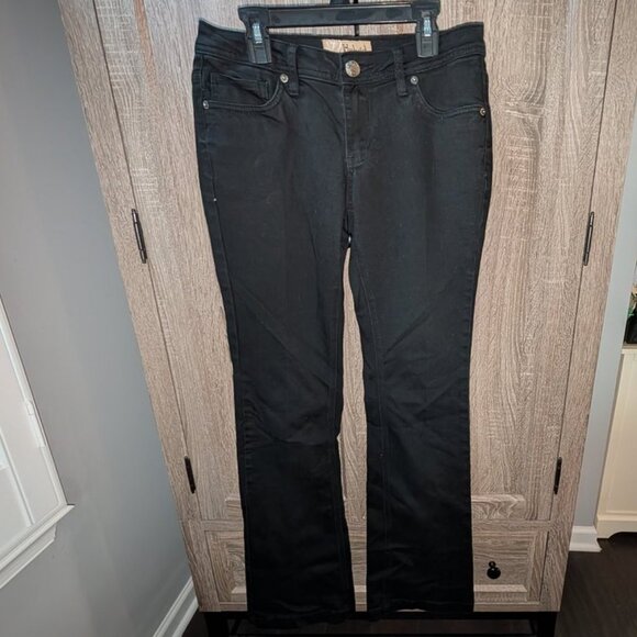 *3 FOR $9* Hybrid & Company Dark Wash Rinse Bootcut Boot Cut Fit Flared Leg Pant - Picture 1 of 2